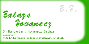 balazs hovanecz business card