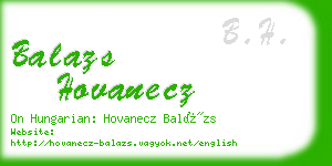 balazs hovanecz business card